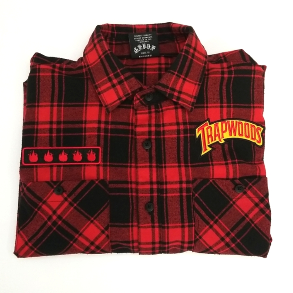 🪷4/$20🪷 8&9MFG Red Flannel Tartan Button Down Shirt Like New